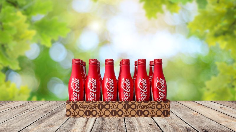 Coca Cola Mỹ chai nhôm nắp vặn