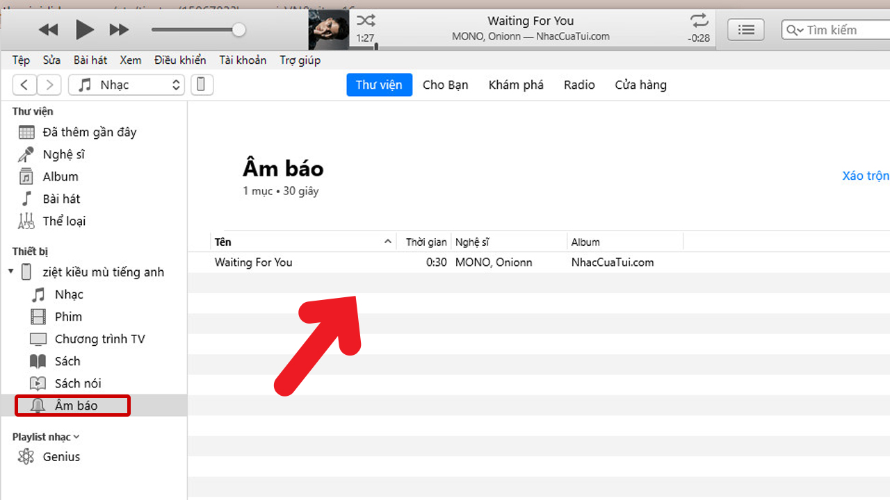 Cách tạo nhạc chuông cho iPhone bằng iTunes