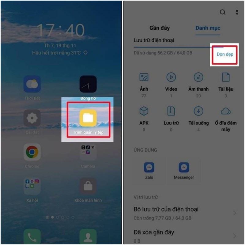 5 cách giúp tăng dung lượng trên điện thoại OPPO