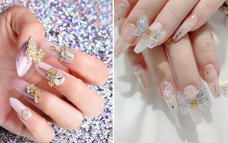 Tuyển chọn 200 mẫu nail chân gắn charm được yêu thích nhất