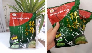 Thưởng thức hương vị matcha sữa chuẩn vị từ kẹo Zeppin