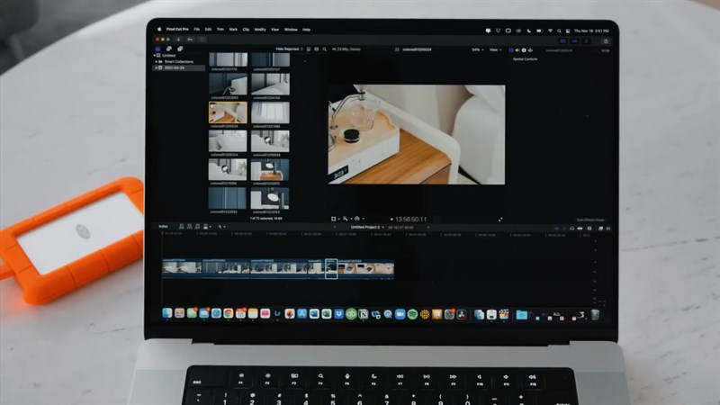 MacBook Pro 16 inch 2023 mang đến thời gian render video nhanh chóng