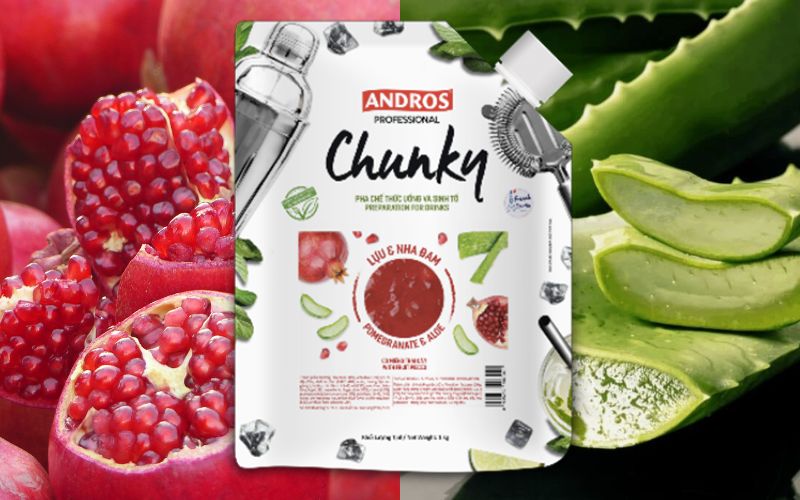 Chunky vị lựu và nha đam ANDROS