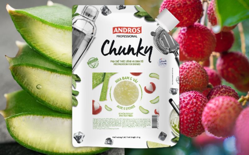 Chunky vị nha đam và vải ANDROS