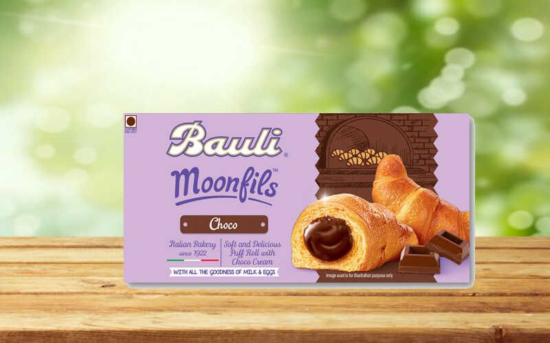 Bánh croissant nhân kem socola Moonfils Bauli