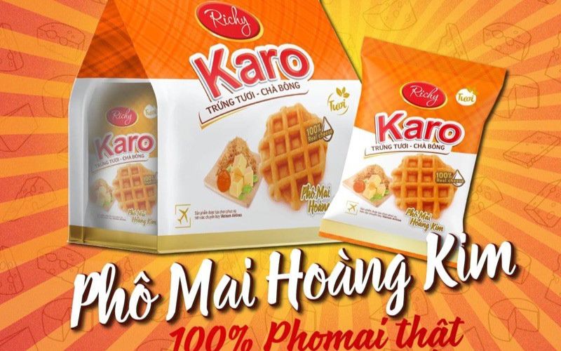 Bánh trứng tươi phô mai hoàng kim Karo