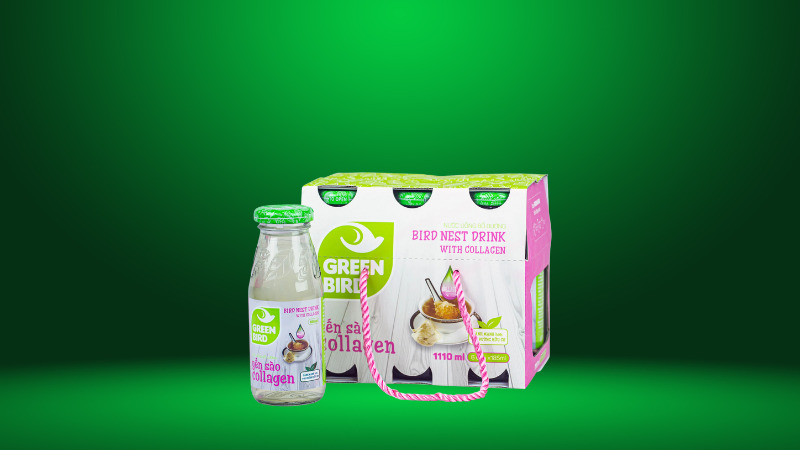 Nước yến collagen Green Bird