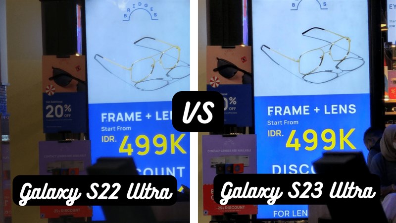 Chất lượng đầu ra của Galaxy S22 Ultra có thể thấy là thấp hơn so với S23 Ultra