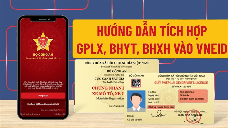 Hướng dẫn cách tích hợp giấy tờ vào VNeID