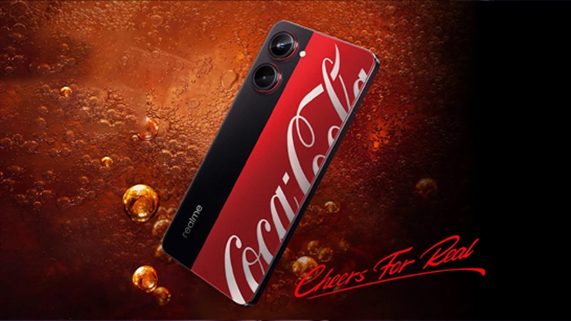 realme 10 Pro 5G Coca-Cola Edition lộ diện ngoài đời thực