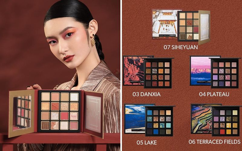 Bảng Perfect Diary 16 màu lâu trôi cao cấp