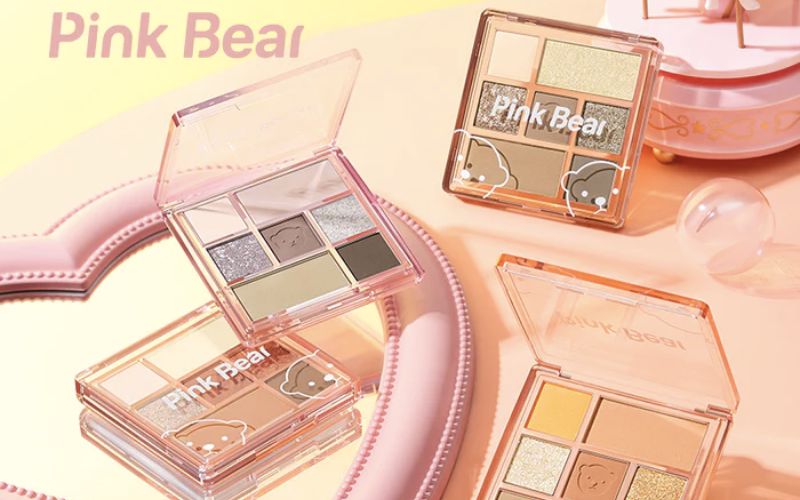 Phấn mắt Pink Bear Hidden Love Pigmented Easy Blending Long-Lasting