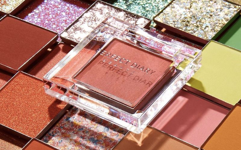 Bảng phấn mắt Perfect Diary đơn sắc lấp lánh