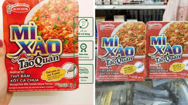 Mì xào Táo Quân thịt bằm sốt cà chua 85g