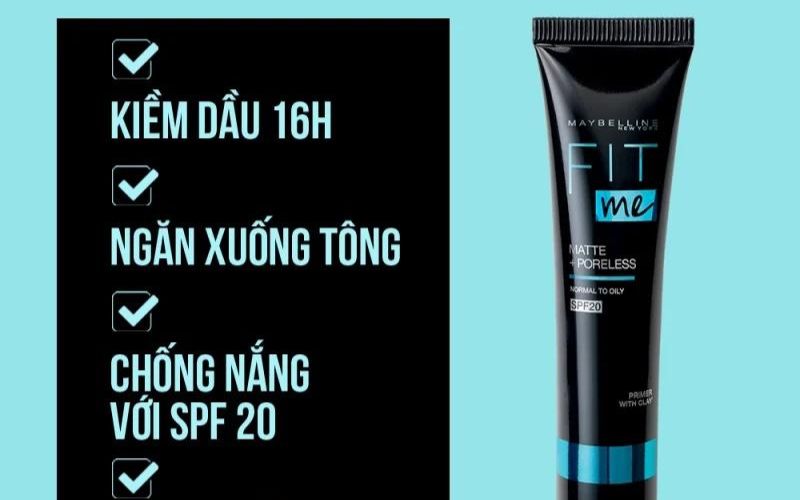 Tác dụng và thành phần của kem lót Maybelline Fit Me