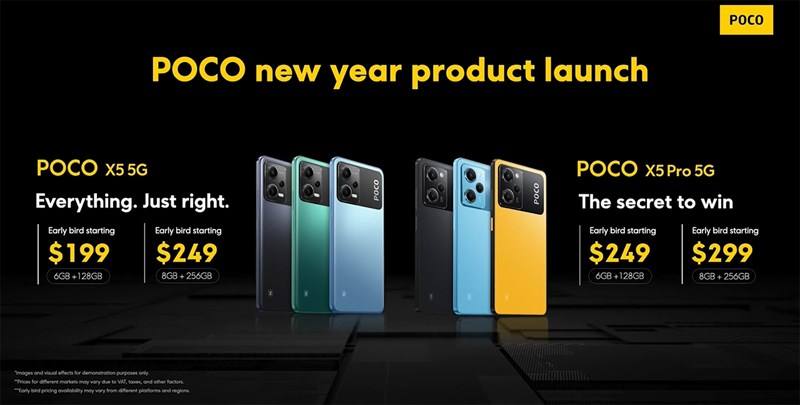 Giá bán của POCO X5 Pro 5G được công bố cho thị trường quốc tế