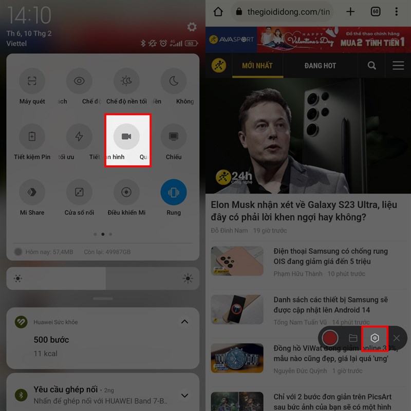 Cách chỉnh chất lượng quay video màn hình Xiaomi