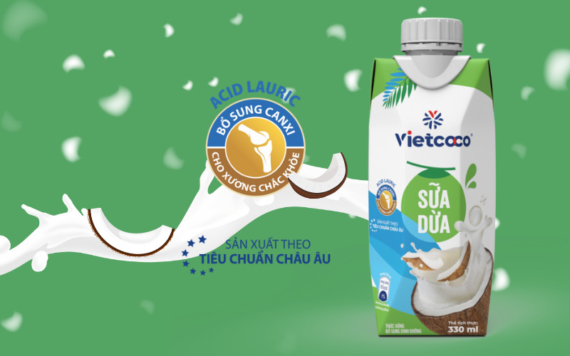 Sữa dừa Vietcoco là sự kết hợp độc đáo giữa nước dừa tươi và nước cốt dừa