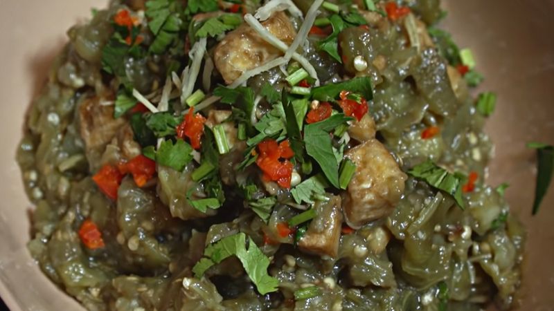 How to make fried eggplant tofu frugal and nutritious