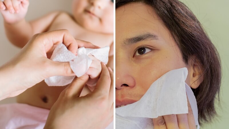 Đối tượng sử dụng của khăn ướt em bé Baby care