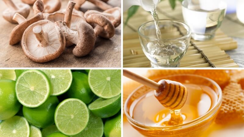 Dùng nấm hương ngâm rượu với chanh hỗ trợ giảm mỡ máu hiệu quả