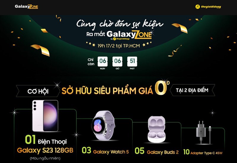 Ưu đãi khủng cho 400 khách hàng check-in tại GalaxyZone, xem ngay! Ưu đãi khủng cho 400 khách hàng check-in tại GalaxyZone, xem ngay!