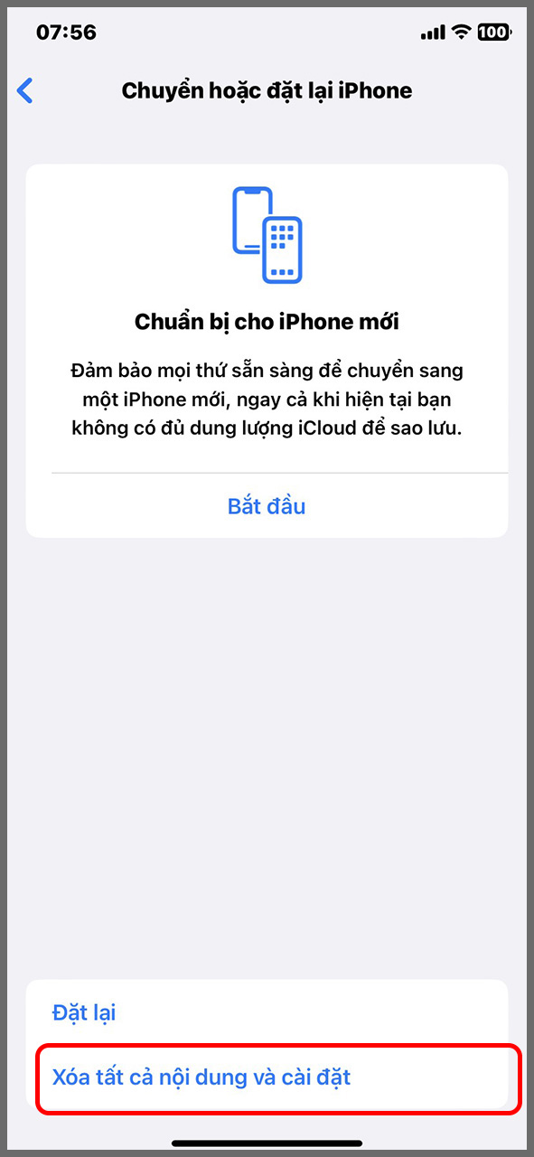 Cách restore iPhone