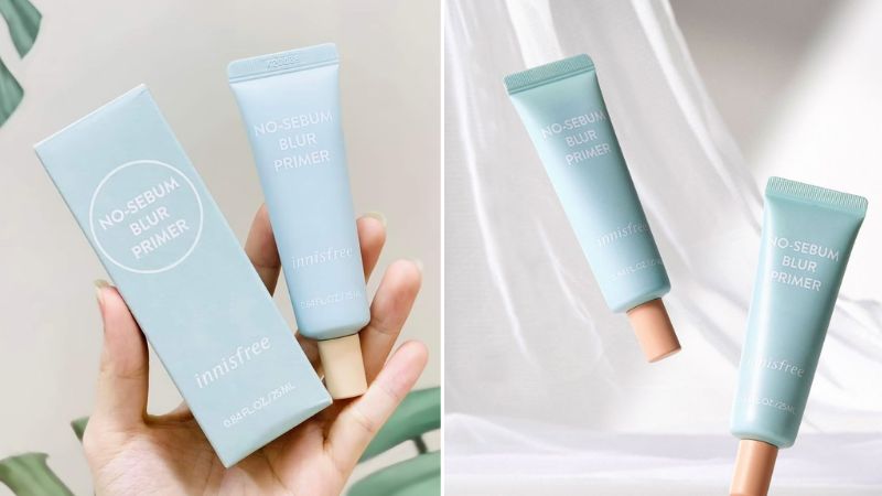 Thương hiệu Hàn Quốc Innisfree No-Sebum Blur Primer kem lót dành cho da hỗn hợp