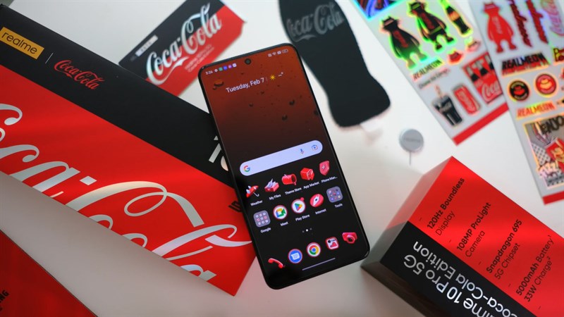 realme 10 Pro 5G Coca-Cola Edition được trang bị màn hình IPS rộng 6.72 inch với độ phân giải Full HD+ realme 10 Pro 5G Coca-Cola Edition được trang bị màn hình IPS rộng 6.72 inch với độ phân giải Full HD+