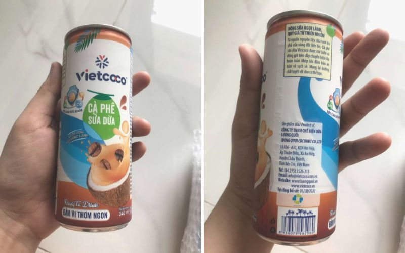 Cách sử dụng và bảo quản cà phê sữa dừa Vietcoco đóng lon