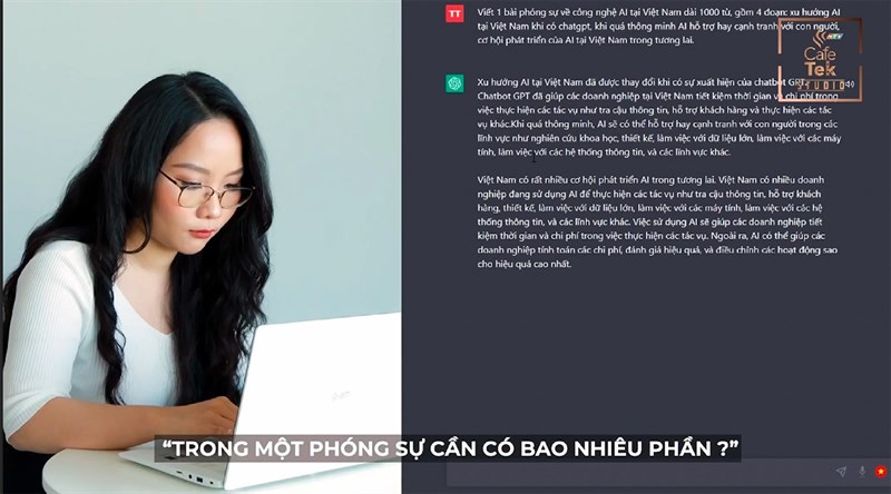 Phóng sự đầu tiên viết bằng ChatGPT được phát sóng trên kênh HTV9