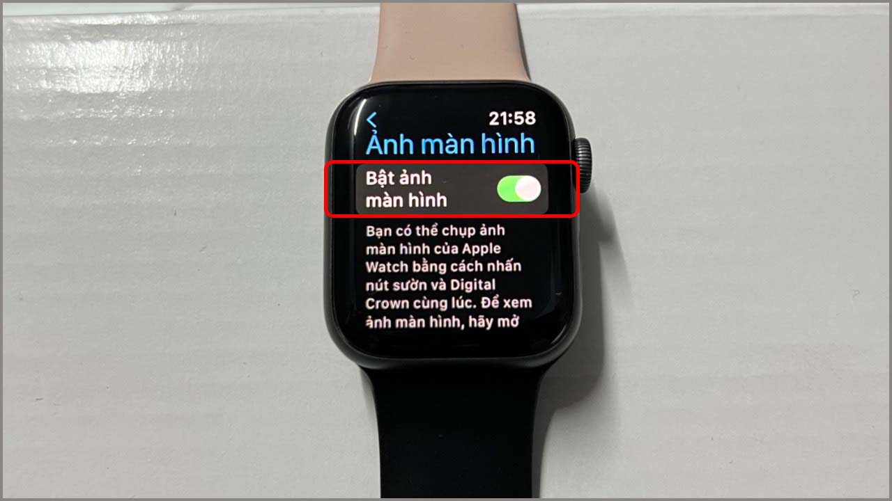 Cách chụp màn hình Apple Watch SE 2022