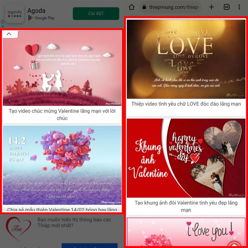 Hướng dẫn cách tạo thiệp Valentine online