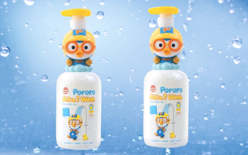 Sữa tắm gội 3 in 1 Pororo & Petty hương chuối