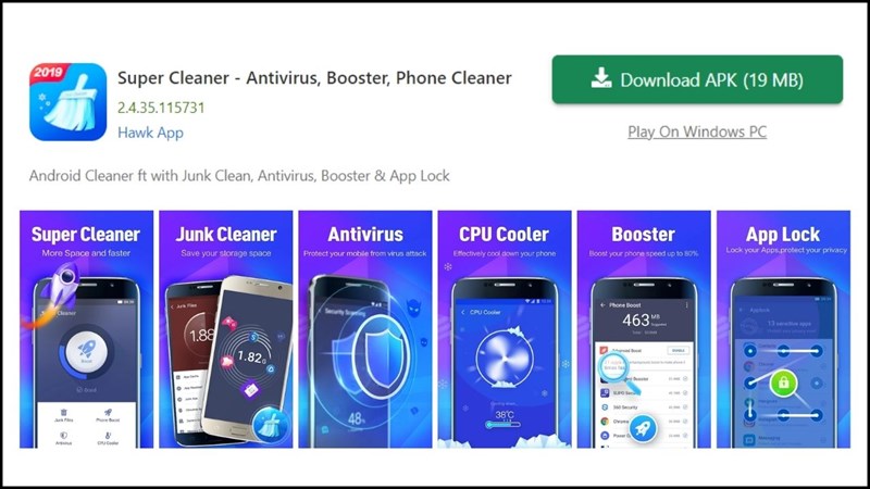 Super Cleaner là ứng dụng gây hại đến thiết bị Super Cleaner là ứng dụng gây hại đến thiết bị