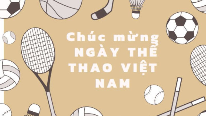 Thiệp nhiều hình dụng cụ thể thao vô cùng thú vị