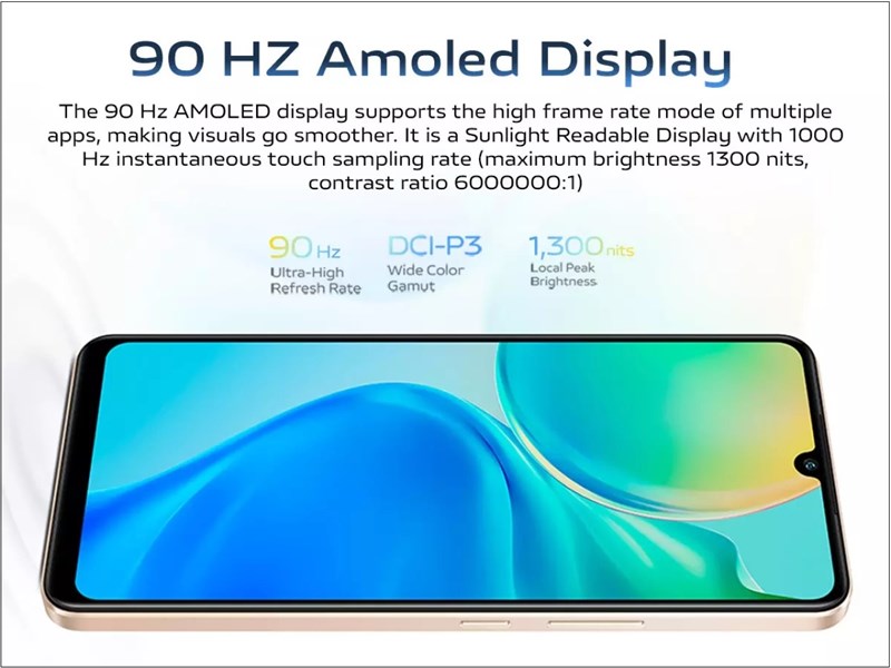 Vivo Y100 có màn hình đẹp Vivo Y100 có màn hình đẹp