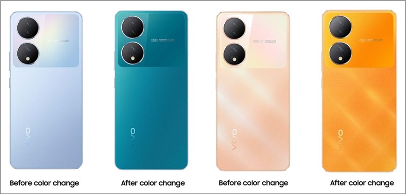 Khả năng đổi màu ấn tượng của Vivo Y100 Khả năng đổi màu ấn tượng của Vivo Y100