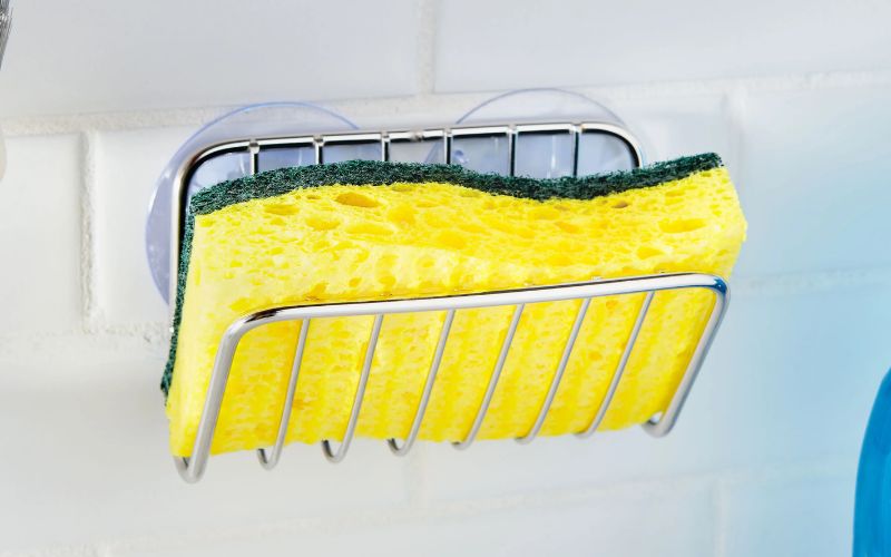 The dishwashing sponge is an item that needs to be regularly cleaned to avoid bacterial build-up