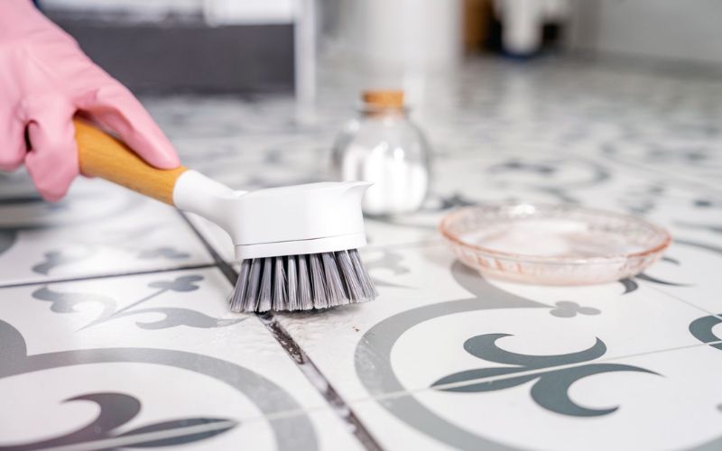 Tile grout is an item that needs to be regularly cleaned to avoid bacterial build-up
