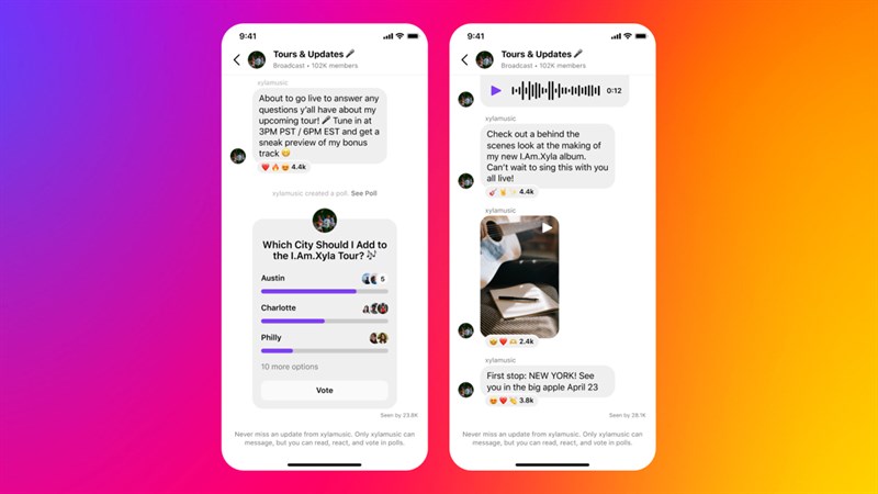 Instagram ra mắt tính năng Channels mới