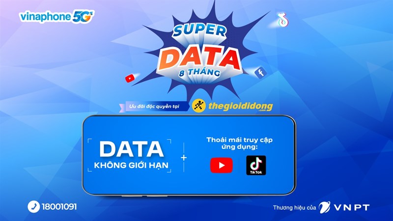 SIM Super Bùm Data: Nhận khuyến mãi tặng thêm đến 4 tháng Data không giới hạn SIM Super Bùm Data: Nhận khuyến mãi tặng thêm đến 4 tháng Data không giới hạn