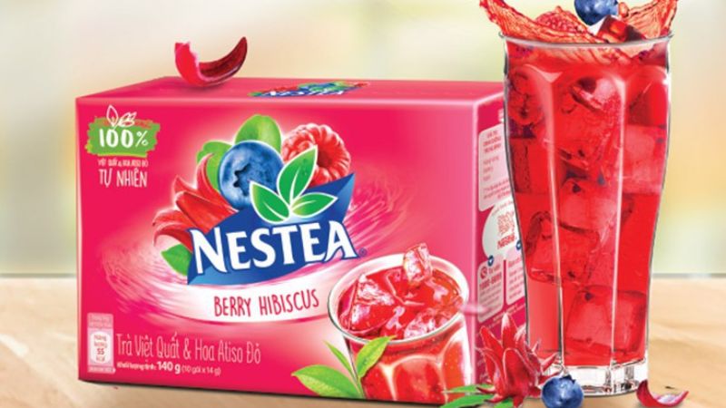 Trà việt quất và atiso đỏ Nestea