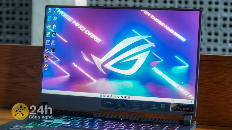 ASUS ROG Strix G15 (2021) được trang bị màn hình IPS kích thước 15.6 inch, độ phân giải Full HD.