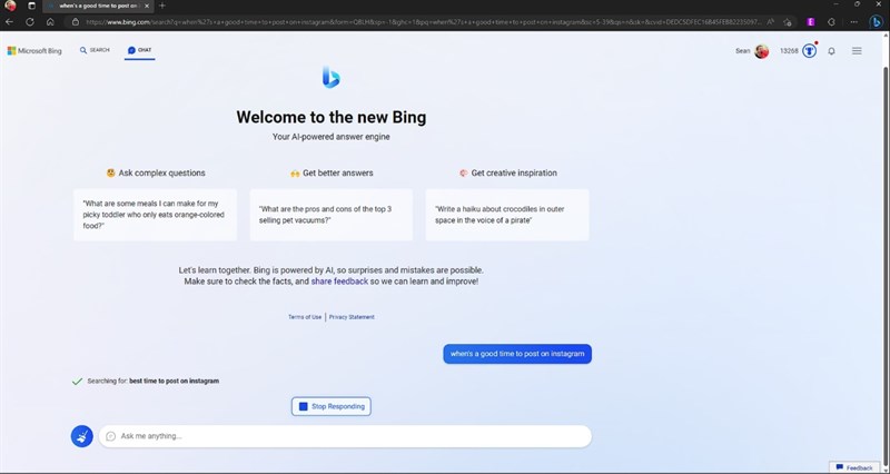 Bing mới với ChatGPT đã sẵn sàng sử dụng với những người dùng đăng ký trải nghiệm trước