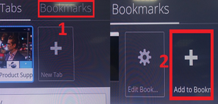Chọn Bookmarks (Dấu trang) > Chọn Add to Bookmark (Thêm vào dấu trang)