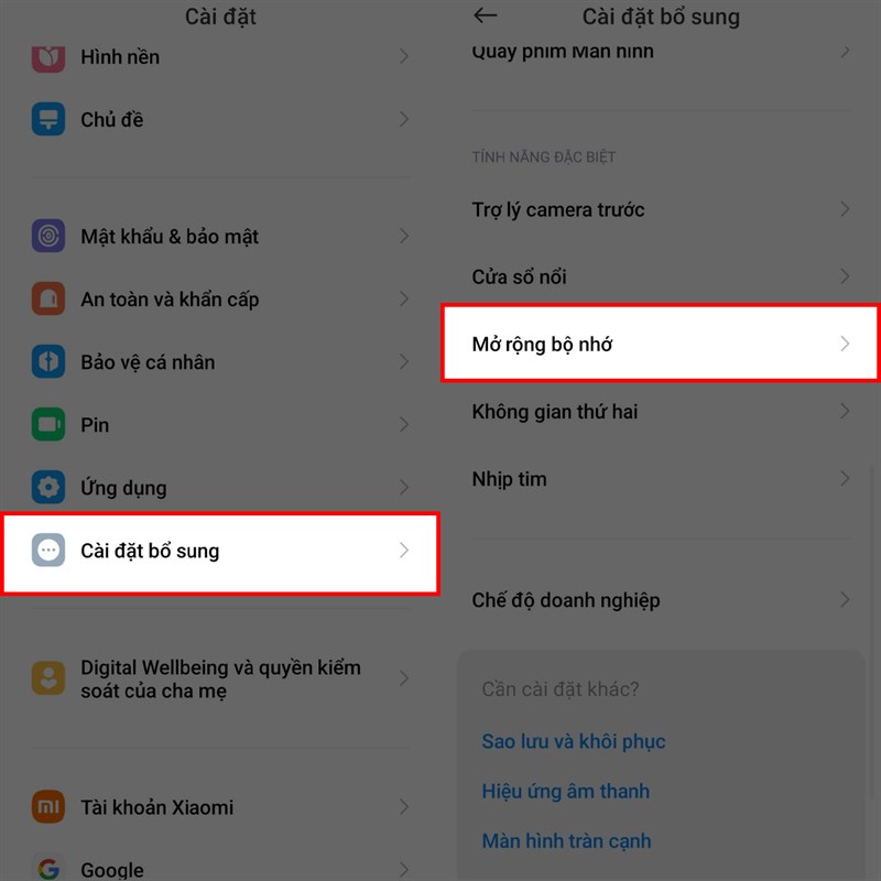 Cách chỉnh RAM ảo trên MIUI 14
