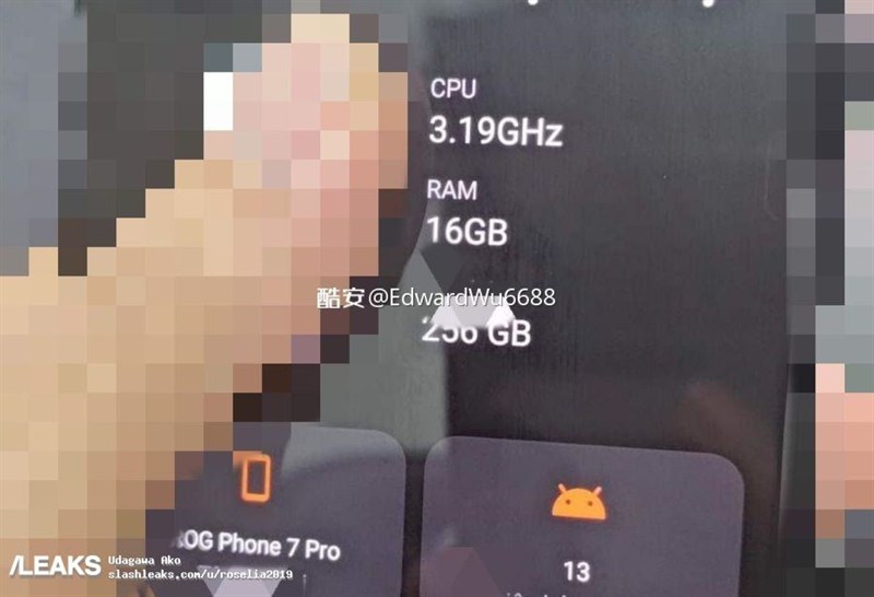 Hình ảnh thực tế của ASUS ROG Phone 7 Pro bị rò rỉ