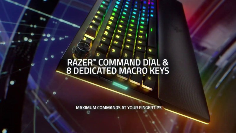 Razer BlackWidow V4 Pro có 2 núm xoay có thể điều chỉnh cho mục đích sử dụng riêng