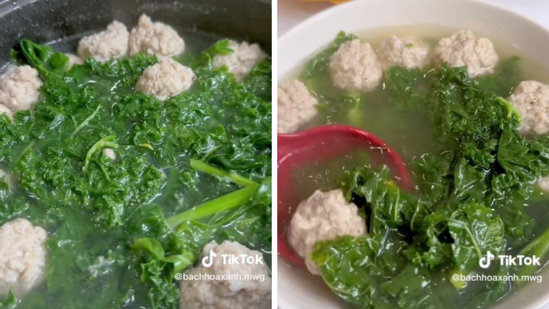How to make nutritious, cool kale soup for family meals